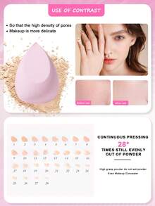 8PCS Makeup Sponge,Suitable For Cream & Powder Concealer, Loose Powder Makeup Applicator - Multicolor - View 7