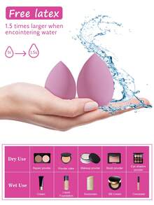 8PCS Makeup Sponge,Suitable For Cream & Powder Concealer, Loose Powder Makeup Applicator - Multicolor - View 8