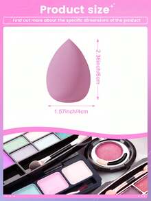 8PCS Makeup Sponge,Suitable For Cream & Powder Concealer, Loose Powder Makeup Applicator - Multicolor - View 3