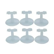 12 Bases De Plástico Para Muñecas. - transparente - Ver 5