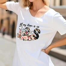 1/2/3 件耶稣水彩花熨烫热压 DIY 补丁装饰，热转印乙烯基贴纸适用于服装 T 恤连帽衫枕头包 - 彩色 - 查看 7