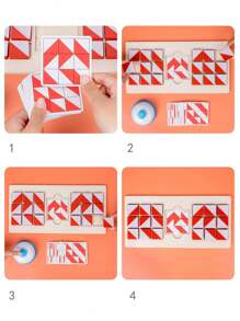 Khối xây dựng ba chiều cho hai người, Trò chơi giải đố dành cho trẻ em, Trò chơi giải đố rèn luyện tư duy logic, Đồ chơi trò chơi tương tác giữa cha mẹ và con cái [Màu sắc của chuông là ngẫu nhiên] - Nhiều màu - Xem 4