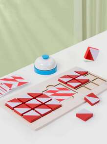 Khối xây dựng ba chiều cho hai người, Trò chơi giải đố dành cho trẻ em, Trò chơi giải đố rèn luyện tư duy logic, Đồ chơi trò chơi tương tác giữa cha mẹ và con cái [Màu sắc của chuông là ngẫu nhiên] - Nhiều màu - Xem 5