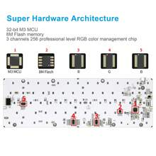 SKYLOONG SK61 USB Wired Keyboard 60% Profile RGB Backlight Mechanical Keyboard Hot Swappable Optical Switch PBT Double-Shot Keycaps Tactile/Linear Switch Gaming Keyboard - SEA and SUN V2 - View 5