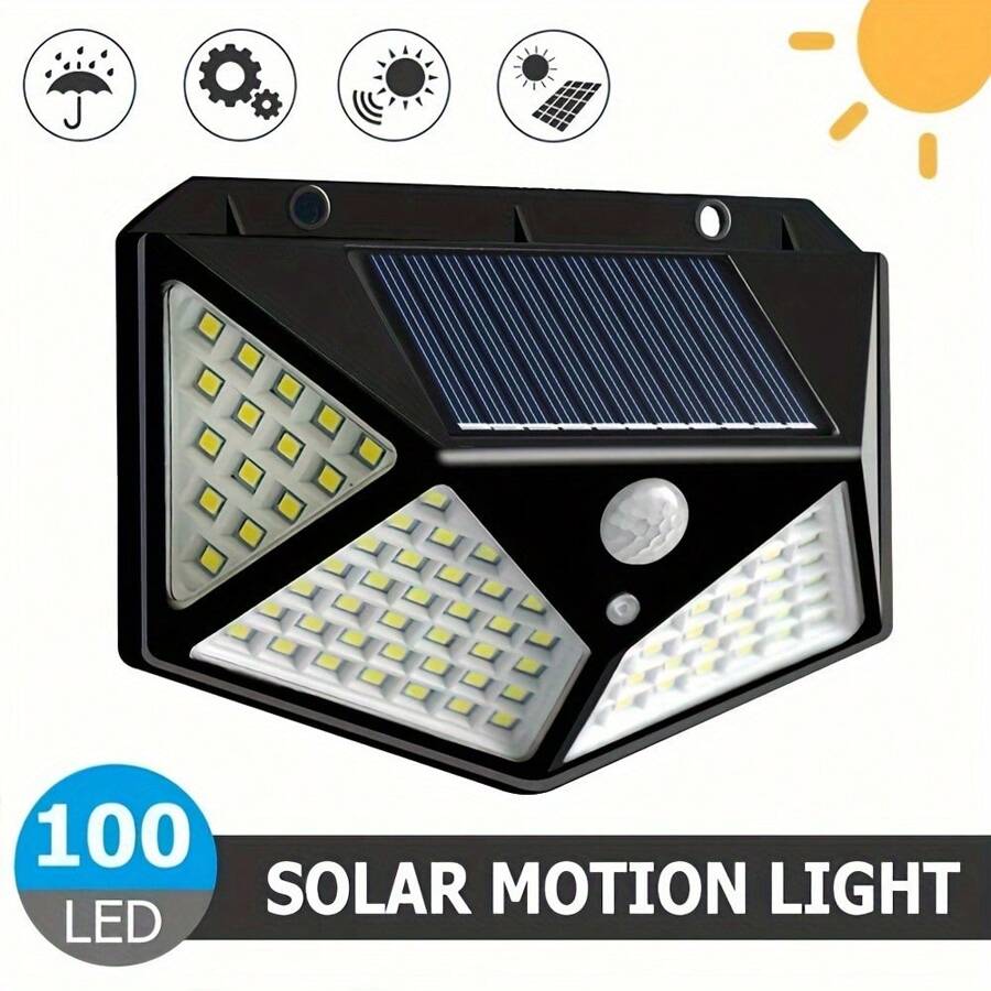 100LED Solar Interaction Wall Lamp, With Smart Motion Sensor ...
