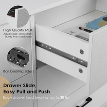 47.3'' Drawer Dresser Chest Of 6 Drawers For Bedroom, Steel Frame, Black Storage Cabinet - trắng - Xem 6
