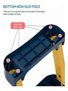 Asiento Entrenador Adaptador Para Baño Infantil Con Escalera - AZUL/AMARILLO - Ver 7
