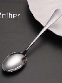 Colheres em Aço Inox Kit 12 Unidades Elegância e Durabilidade para sua Cozinha - Cinza - Visão 11