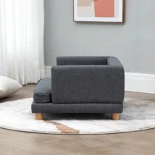 Pet Sofa Dog Bed Couch For Dog Or Cat - Dark Grey - View 5