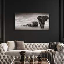 1Pc Unframed Voi Châu Phi Động Vật Hoang Dã Poster, Canvas Chống Thấm Nước Nghệ Thuật Treo Tường, Tác Phẩm Nghệ Thuật Hiện Đại Tranh Treo Tường Làm Quà Tặng, Phòng Khách, Phòng Ngủ, Phòng Ăn, Nhà Bếp, Văn Phòng, Phòng Tắm, Quán Cà Phê, Quầy Bar, Trang Trí Tường Thẩm Mỹ, Trang Trí Nhà Và Ký Túc Xá - Nhiều màu - Xem 2