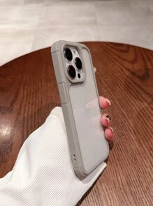 Ốp lưng cứng trong suốt, tối giản, chuẩn quân đội, chống va đập, làm bằng chất liệu acrylic, tương thích với Apple 17 Pro Max/17 Pro/17 Air/17/16 Pro Max/16/16 Pro/16 Plus/16e/12/13/14 Pro Max/XS/XR/11 Pro/11 Pro Max/12 Pro/12 Pro Max/13 Pro/13 Pro Max/7 Plus/14 Pro/14 Pro Max/14 Plus/7 Plus/8 Plus/8/SE2 - Quà tặng mùa xuân - Xám - Xem 9