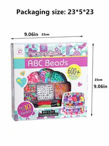 Kit de manualidades de cuentas de moda para niños: Juego de bisutería hecha a mano con collares, pulseras y accesorios para el cabello, kit de fabricación de joyas para niños para pulseras, collares, accesorios para el cabello y regalos - Multicolor - Ver 11
