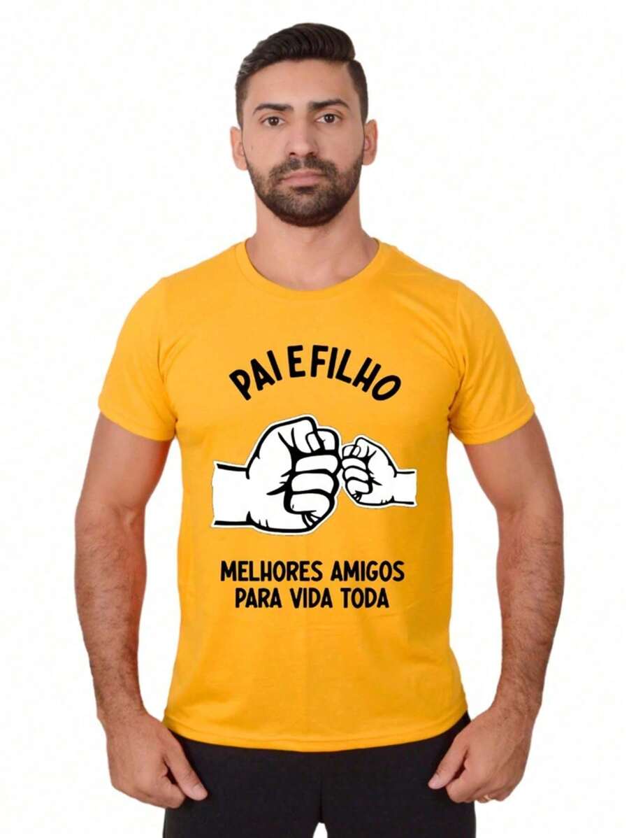 Men T-Shirts - Màu vàng - Xem 1