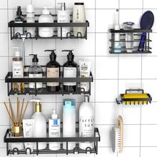 Moforoco 5 Pack Shower Caddy ,3 Shower Racks With Soap Holder And Toothbrush Holder,Adhesive Shower Shelves Storage Organizer, No Drilling Rustproof Stainless Steel Shower Caddy,Black Bathroom Shelf - 黑色 - 查看 6