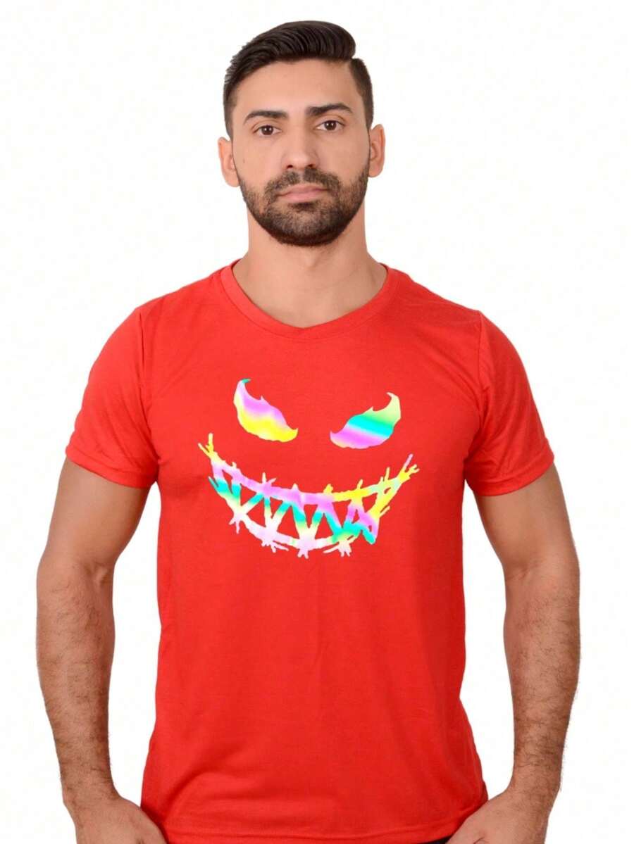 Men T-Shirts - 紅色 - 查看 1