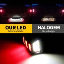 2入組led紅色oled氖管純白標籤燈裝配替換,適用於雪佛蘭silverado凱迪拉克escalade Ext Gmc Sierra 1500 2500 3500 Suburban Tahoe,適用於雪佛蘭silverado Avalanche 99-13 Tahoe Gmc Yukon Xl以及凱迪拉克silverado Tahoe Suburban Gmc Sierra - 2pcs LED - 查看 3