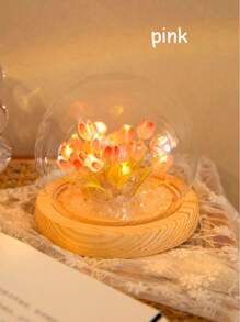 16支鬱金香夜燈手工diy材料包,創意桌面氛圍照明,生日和新年禮物 - 多色 - 查看 4