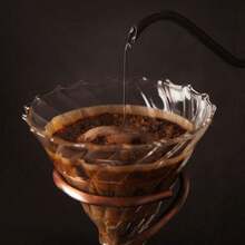 Convenient Pour Over Coffee Maker Set, Vintage Glass Coffee Dripper Pot With S-Shaped Stainless Steel Filter And Coffee Filter Paper Stand For Home, Office And Outdoor, Cold Brew Coffee - Bronze - View 4