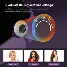 1875W Ionic Hooded Dryer Bonnet Sit Under Hair Dryer For Home And Salon Professional,Beauty Valentine'S Day Gift For Her - Màu tím - Xem 3