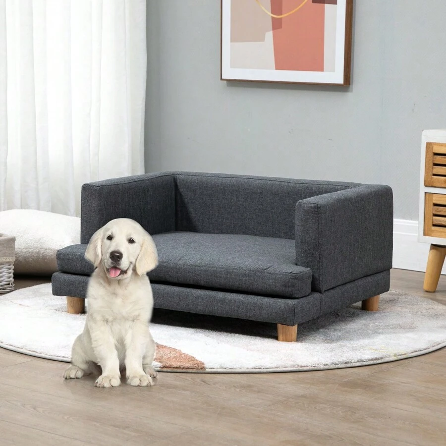 Pet Sofa Dog Bed Couch For Dog Or Cat - Dark Grey - View 1