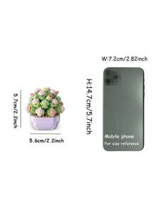 1 Bloco de Montar Flor, Blocos de Montar Série de Flores Coloridas DIY, Buquê Decorativo, Presente de Aniversário, Mini Bloco de Montar, Decoração de Mesa - Multicolorido - Visão 5