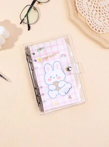 Cute Girl's Planner Set With Removable Pages, Loose-Leaf Notebook, And Hand Account Stationery Notebook With Aesthetic Design - Pink - View 9