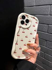 Ốp lưng điện thoại Apple 1pc TPU màu kem anh đào chống rơi, tương thích với iPhone 11, 12, 13, 14, 15, 16, 12 Pro Max, 13 Pro Max, 14 Pro Max, 15, 15 Pro, 15 Plus, 15 Pro Max, 16 Pro Max, A03, A04, A12, A13, A23, A24, A33, A34, A52, A72, A73. Chống nước, chống sốc và chống trầy xước. - Nhiều màu - Xem 4