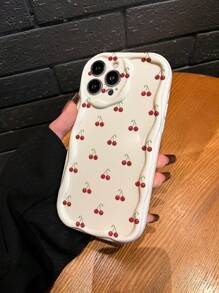 Ốp lưng điện thoại Apple 1pc TPU màu kem anh đào chống rơi, tương thích với iPhone 11, 12, 13, 14, 15, 16, 12 Pro Max, 13 Pro Max, 14 Pro Max, 15, 15 Pro, 15 Plus, 15 Pro Max, 16 Pro Max, A03, A04, A12, A13, A23, A24, A33, A34, A52, A72, A73. Chống nước, chống sốc và chống trầy xước. - Nhiều màu - Xem 5