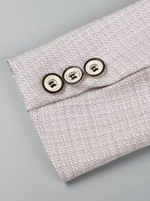 年輕男孩4件禮服套裝：春季西裝外套、背心、長褲、領結 - 灰色 - 查看 10