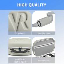hellodigi Hộp đựng cứng cho Meta Quest 3, Quest 2, Vision Pro, Hộp đựng du lịch dung tích lớn cho tai nghe chơi game VR Oculus Quest 3 và phụ kiện bộ điều khiển cảm ứng, thích hợp để mang đi du lịch và cất giữ tại nhà - Xám - Xem 4