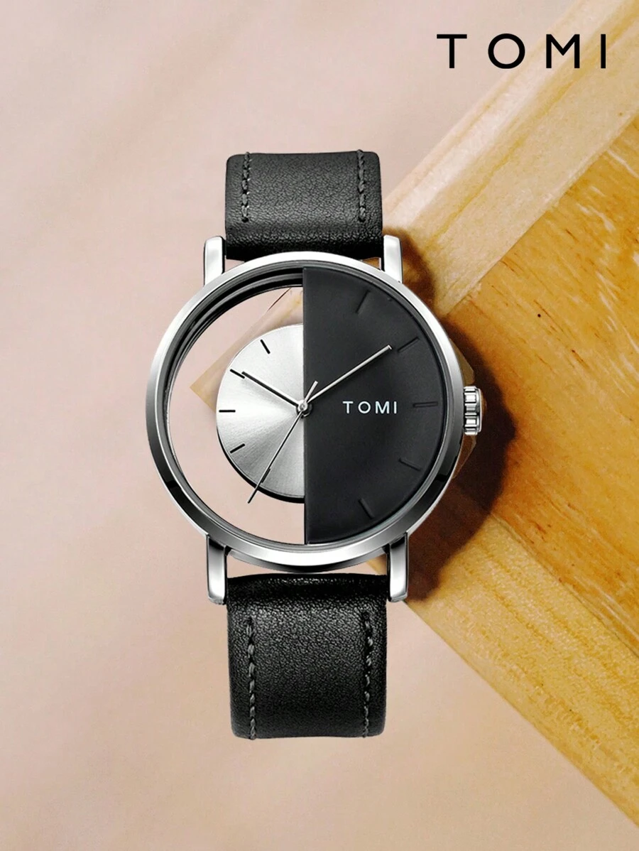 1 条 TOMI 男士简约时尚透视下半皮带，适合日常生活、节日、返校、万圣节 - 銀色 - 查看 1