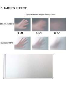 1卷窗戶隱私膜,霧面玻璃窗膜,自粘窗膜,窗貼隱私,遮光uv阻隔乙烯基窗戶膜,適用於玻璃門浴室辦公室客廳 - 彩色 - 查看 3