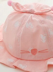 1頂小童漁夫帽,適用於春夏季,可愛多變的帽子,適合嬰幼兒 - 淡紫色 - 查看 5