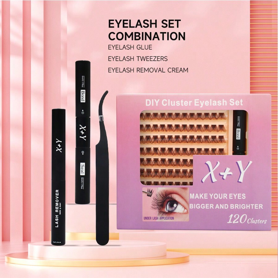 X+Y DIYLash Extension Kit 120 Pcs Lash Clusters Individual Lashes