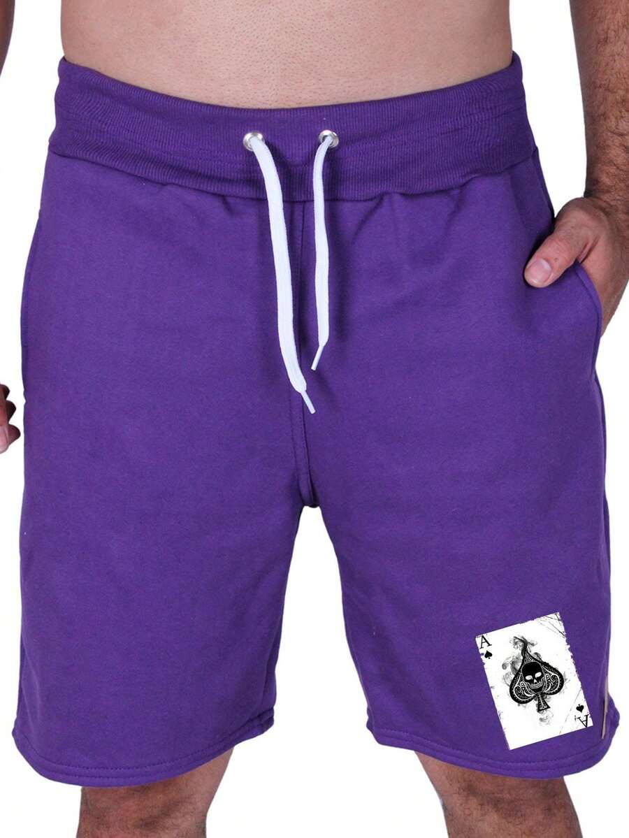 Men Shorts - 紫色 - 查看 1