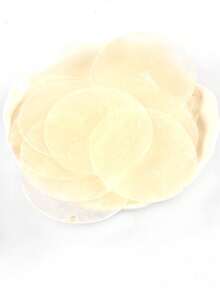 5入組直徑5.1公分自然透明圓形貝殼片,可用於diy珠寶製作、吊墜、散珠、手工藝品製作和家居裝飾 - 白色 - 查看 3