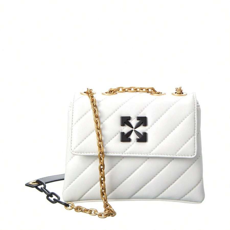 Off-White Jackhammer 19 Leather Shoulder Bag - White - View 1