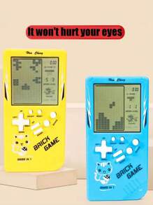 1pc Classic Handheld Game Console - Russian Block Big Screen, Vintage Pocket Game Player, Batteries Not Included