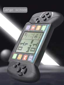 1pc Classic Handheld Game Console - Russian Block Big Screen, Vintage Pocket Game Player, Batteries Not Included