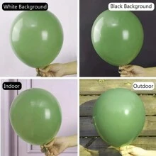 60 个 5 英寸鼠尾草绿色乳胶气球,5/10/12/18 英寸鼠尾草绿色乳胶气球,适用于生日婚礼毕业周年派对装饰, - 鼠尾草綠 - 查看 4