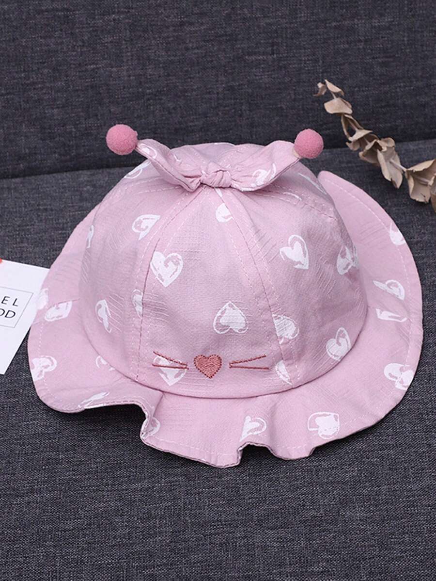 1頂小童漁夫帽,適用於春夏季,可愛多變的帽子,適合嬰幼兒 - 淡紫色 - 查看 1
