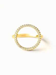 1 Stück Diamanten Ring Für Damen, Schmuck Für Frauen S925 Sterling Silber Exquisite Doppelschicht-ring Feiner Schmuck Geschenk Für Mädchen Tägliche Lebens Dekoration