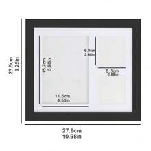 1 Miếng Thú cưng Dấu chân Và In ảnh Đài kỷ niệm Khung trang trí Với Ink Tấm lót - màu đen - Xem 4