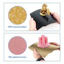 3d Printer Build Plate With Dual Sided Pei And Peo Magnetic Plate, Including Soft Magnetic Spring, Voron Platform Sticker In Various Sizes To Prevent Edge Curling - Black - View 2