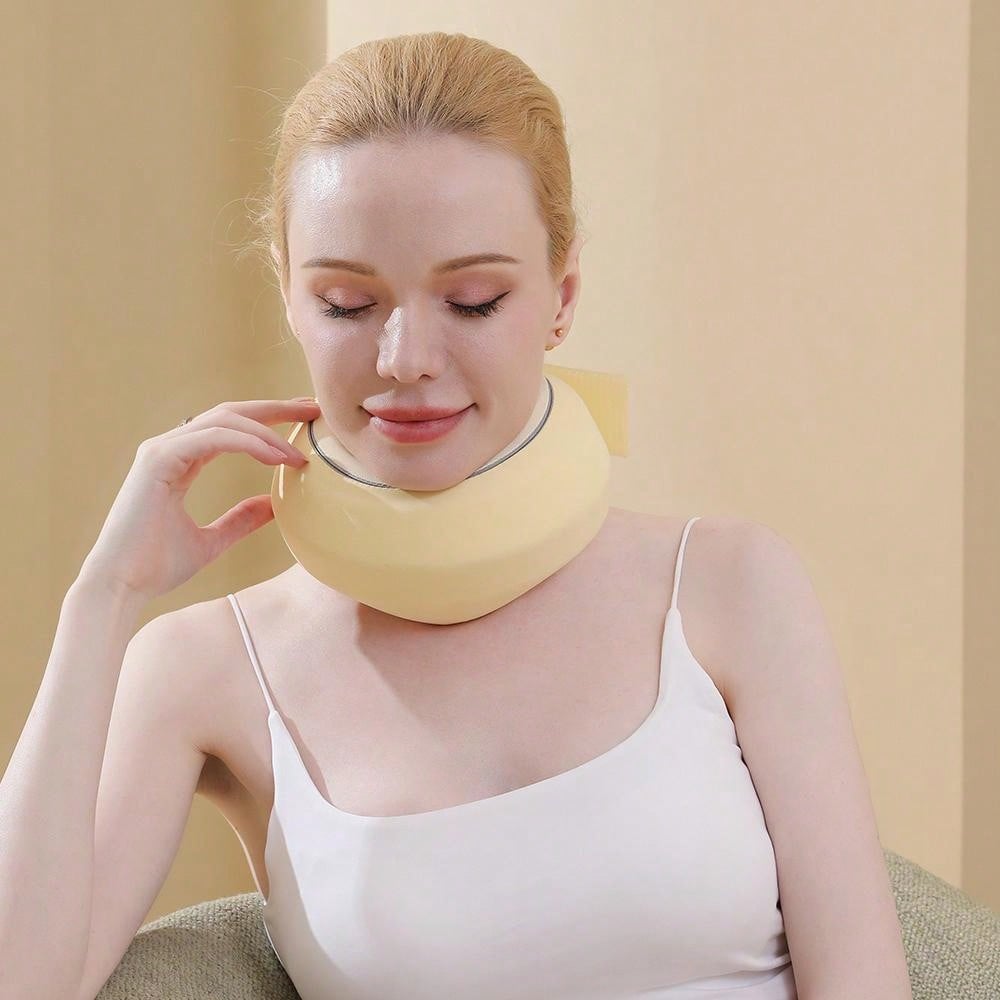 1pc Neck Support Pillow With Neck Brace, Made Of Simple, OnePiece & High Rebound Quality Fabric