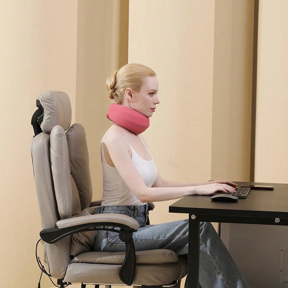 Almohada De Memory Foam Cervical Ortopedica Ergonomica Para Aliviar Dolor De Cuello, Espalda Y Hombros. Cojín Terapeutico Con Antifaz Y Tapones | Envío Gratis
