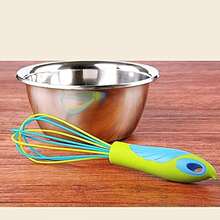 Batidor de globo 12 pulgadas con revestimiento de silicon - Verde - Ver 4