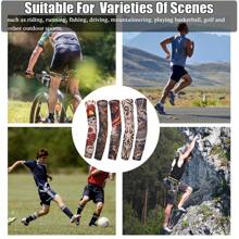 1Pc New Flower Arm Tattoo Sleeves Seamless Outdoor Riding Sunscreen Arm Sleeves Sun Uv Protection Arm Warmers For Men Women Sleeves Cover Arms