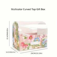 1 件，圣诞礼品包装盒蝴蝶结水果花盒透明 GfBxRoseFlwrBxFrsFlowerCakBox，小型企业用品，包装盒，婚礼装饰，婚礼，礼品盒，婚礼用品，婚礼宾客回礼，礼品盒，婚礼招待会装饰，圣诞节 - 彩色 - 查看 11