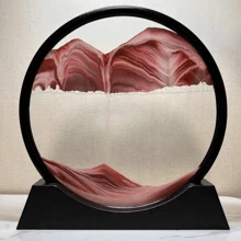 創意家居裝飾流沙沙漏,適用於客廳,辦公室,桌面,書架,豪華藝術沙漏 - 彩色 - 查看 4